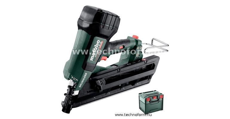 metabo nfr18ltx90bl-840 akkus szegbelövő légrugós 18v akku és töltő nélkül metabox-ban - 612090840