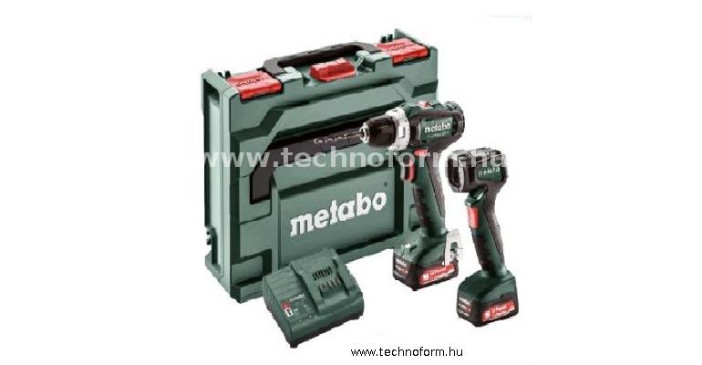 metabo powermaxxsb12-900 akkus ütvefúró-csavarozó+ula lámpa 2x12v 2,0ah li-ion akkuval
