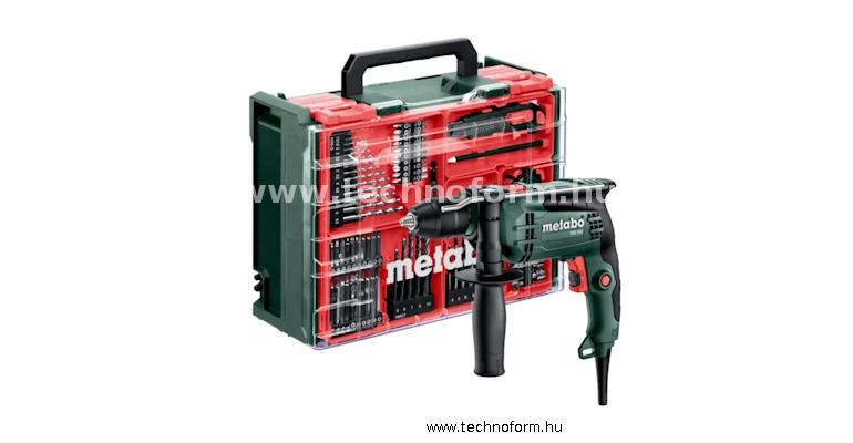 metabo sbe650-set ütvefúrógép 650w gyors tokmánnyal 10 nm tartozékkészlettel  műanyag  kofferban - 600742710