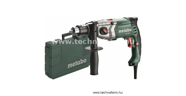 metabo sbe800-2-510 ütvefúrógép 800w 2 sebesség 26nm nyomaték műanyag koffer - 601744510