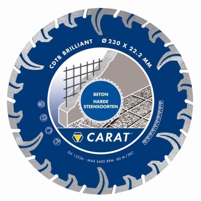 Carat CDTB115300 115x22,2 Gyémánttárcsa vasbeton, beton vágására