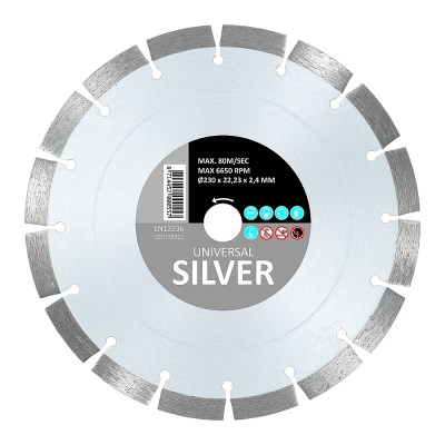 Carat CESI115310 115x22,23 Univerzális költséghatékony szárazon vágó Silver gyémánttárcsa