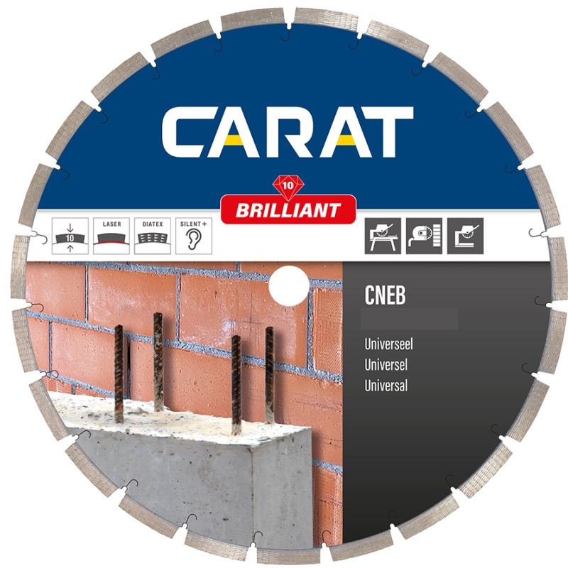 Carat CNEB Gyémánt vágótárcsa építési anyagokra rendezett gyémántstruktúrával
