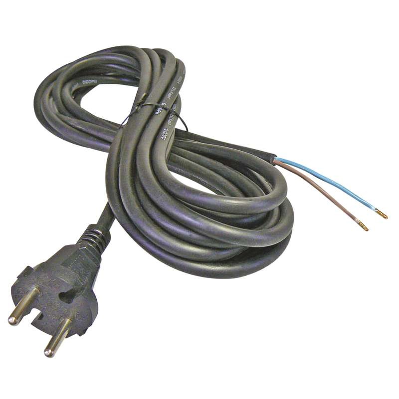 Flexmann KÁB2X15 Gumi tápkábel dugvillával 2x1,5mm 3fm