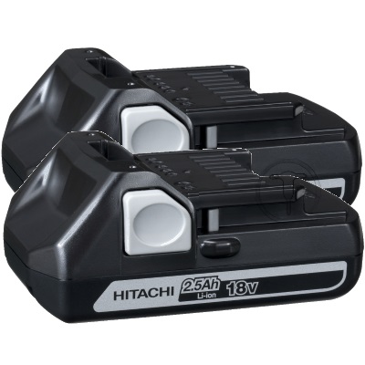 Hikoki 336384 2db - BSL1825 akkumulátor 18V 2,5Ah Li-Ion csúszótalpas