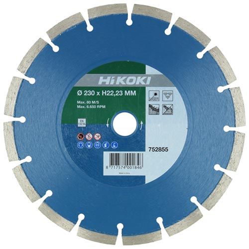 Hikoki 752854 Gyémánt vágókorong 180 mm beton, vasbeton vágására