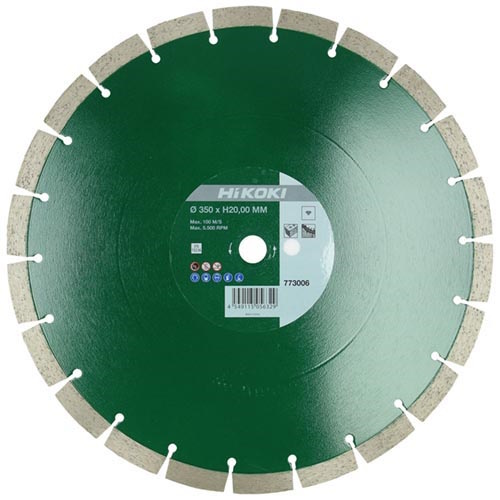 Hikoki 773007 Beton/tégla Gyémánt vágókorong 350x25,4 mm szegmentált