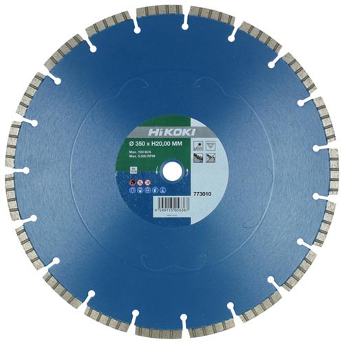 Hikoki 773011 Beton/vasbeton Gyémánt vágókorong 350x25,4 mm turbószegmentált