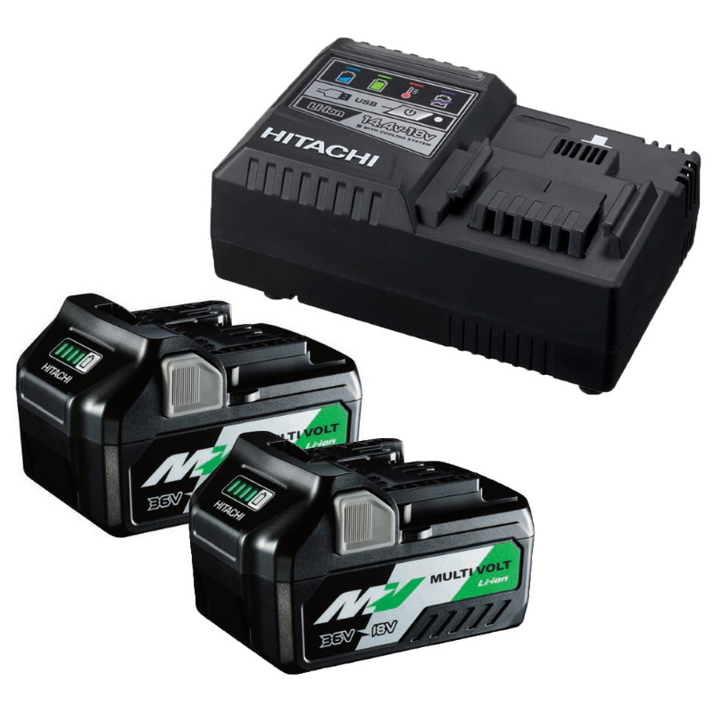 Hikoki AKKUCSOMAG-MV-B 2db MultiVolt BSL36B18 (36V 4,0 Ah) akku + Akkutöltő UC18YFSL3