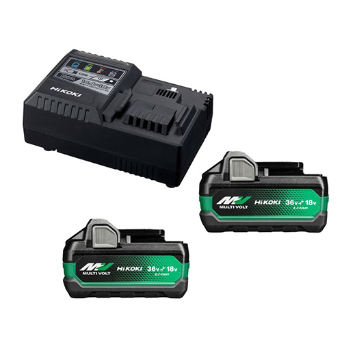Hikoki UC18YSL3-WJZ 2xBSL36B18X (36V 4,0 Ah) MultiVolt akku + Akkutöltő UC18YFSL3
