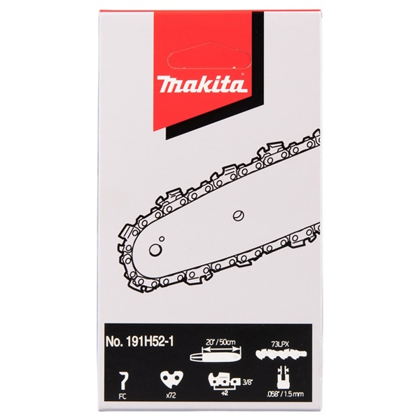 Makita 191H52-1 Láncfűrész lánc 3/8" láncosztás 1,5 horony 72 szemes teljes késes