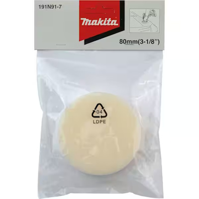 Makita 191N91-7 Tépőzáras szivacs polírsapka 80mm Fehér