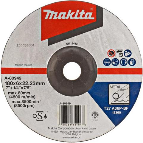 Makita A-80949 Tisztítókorong 180 x 6 mm ACÉL  A36P