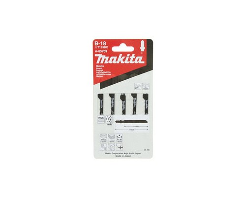 Makita A-85709 Dekopírfűrészlap fára, L77mm Z14 B18 5db