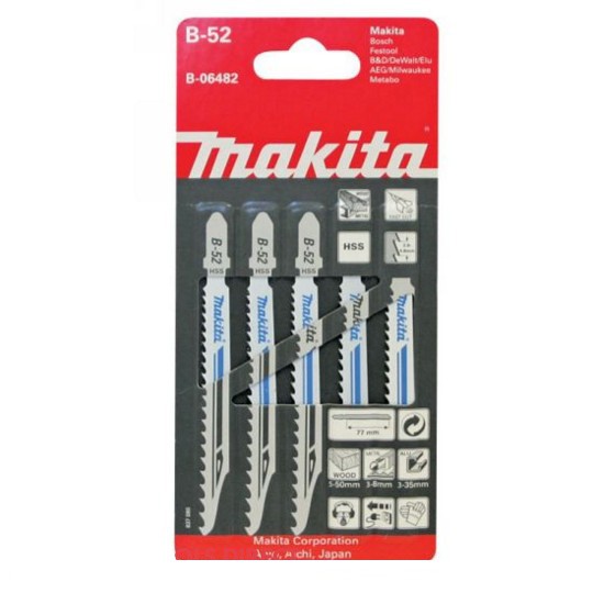 Makita B-06482 Dekopírfűrészlap super express L100mm B52 5db
