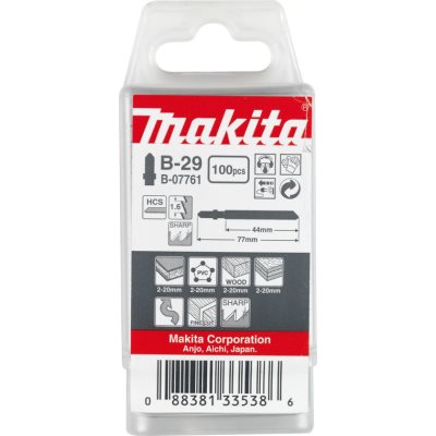 Makita B-07761 Dekopírfűrészlap fára L77mm Z16 B29 100db