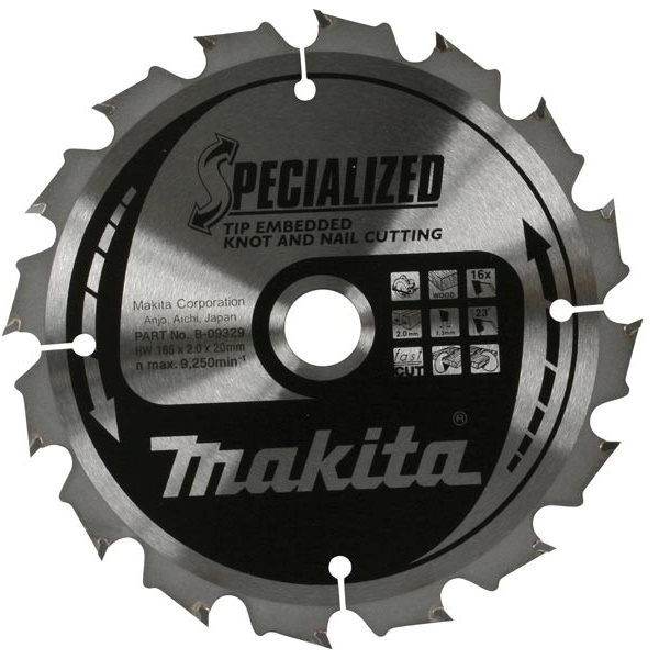 Makita B-09450 Körfűrészlap 270x30mm Z24 szeges és csomós fához