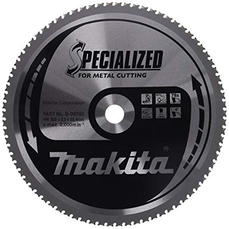 Makita B-09793 Körfűrészlap 305mm F:25,4 Z78 SPECIALIZED fém