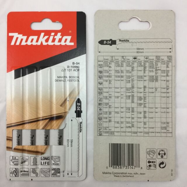 Makita B-10986 Dekopírfűrészlap laminált lapra L82mm B54 5db