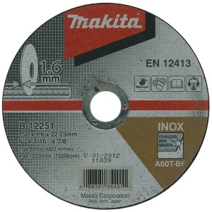 Makita B-12217 Vágókorong 115x1mm  INOX