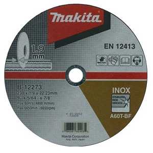 Makita B-12273 Vágótárcsa 230 x 1,9 mm Inox