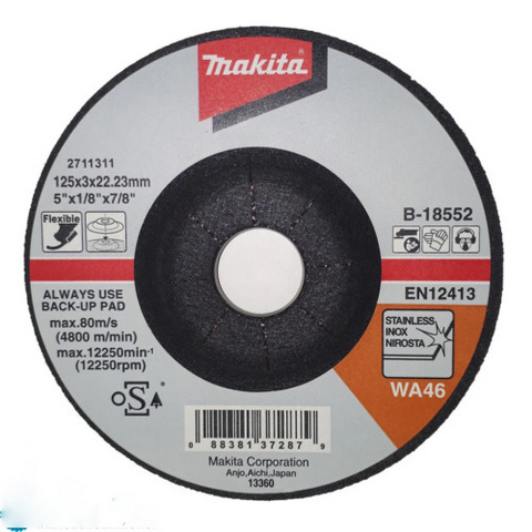 Makita B-18552 Tisztítókorong 125 x 3 mm Fém Flexibilis AC46 INOX