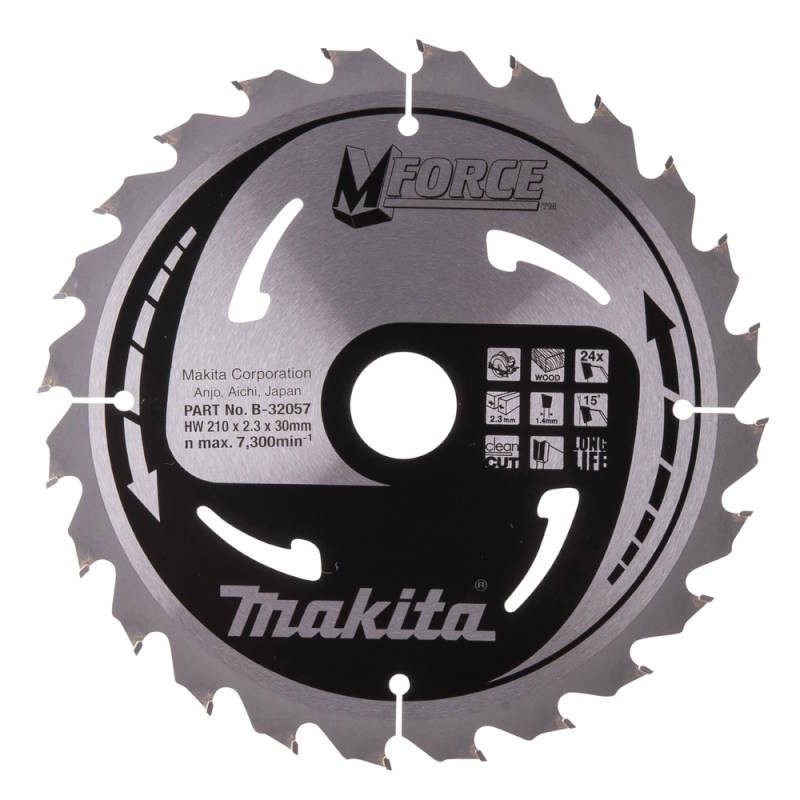 Makita B-32057 Körfűrészlap 210x30mm Z24  Mforce Fa