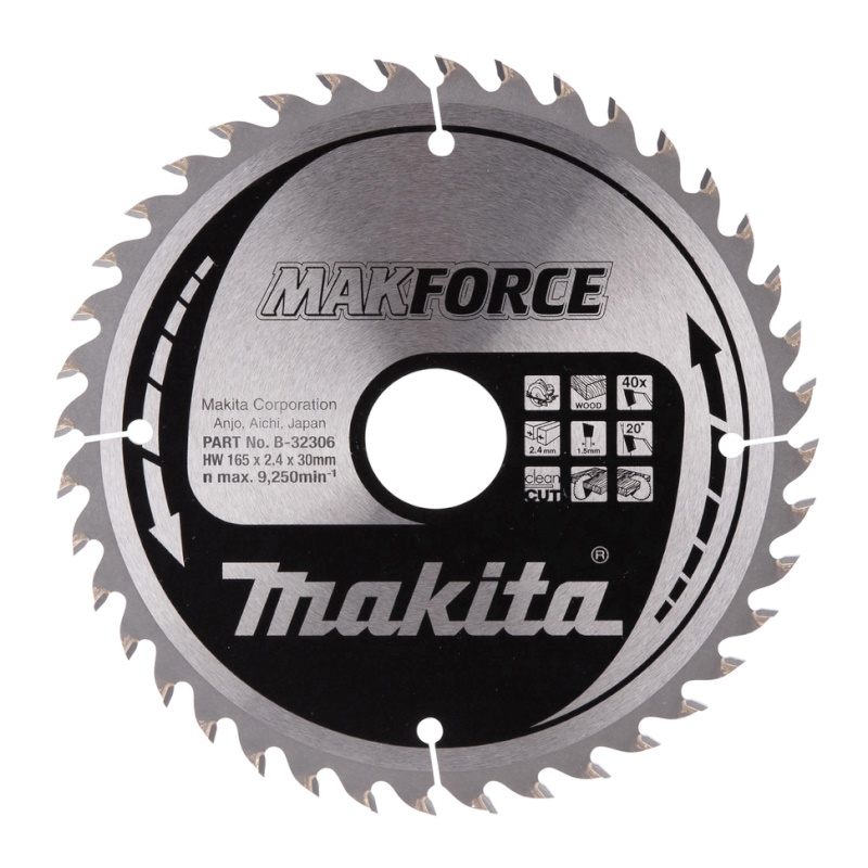Makita B-32306 Körfűrészlap 165x30mm Z40 Makforce
