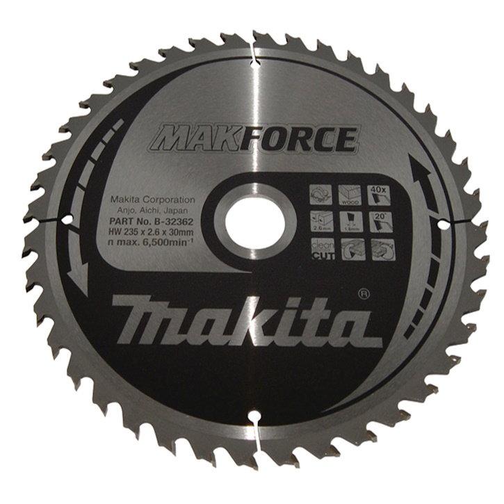 Makita B-32362 Körfűrészlap 235x30mm Z40 Makforce