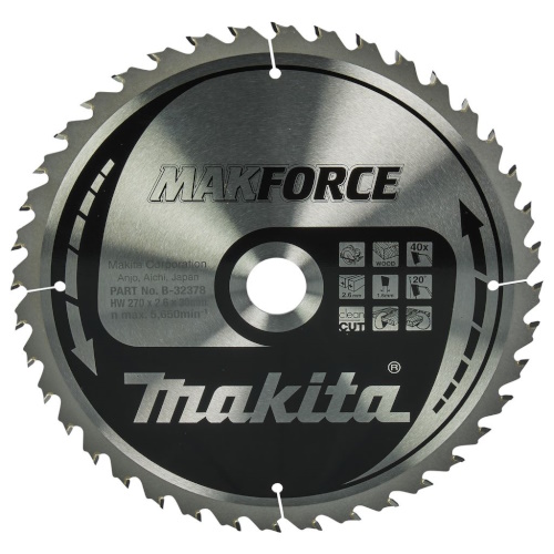 Makita B-32378 Körfűrészlap 270x30mm Z40 Makforce