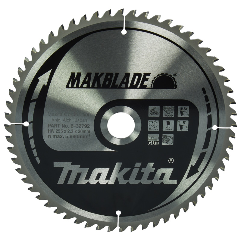 Makita B-32792 Körfűrészlap 255x30mm Z60 Makblade