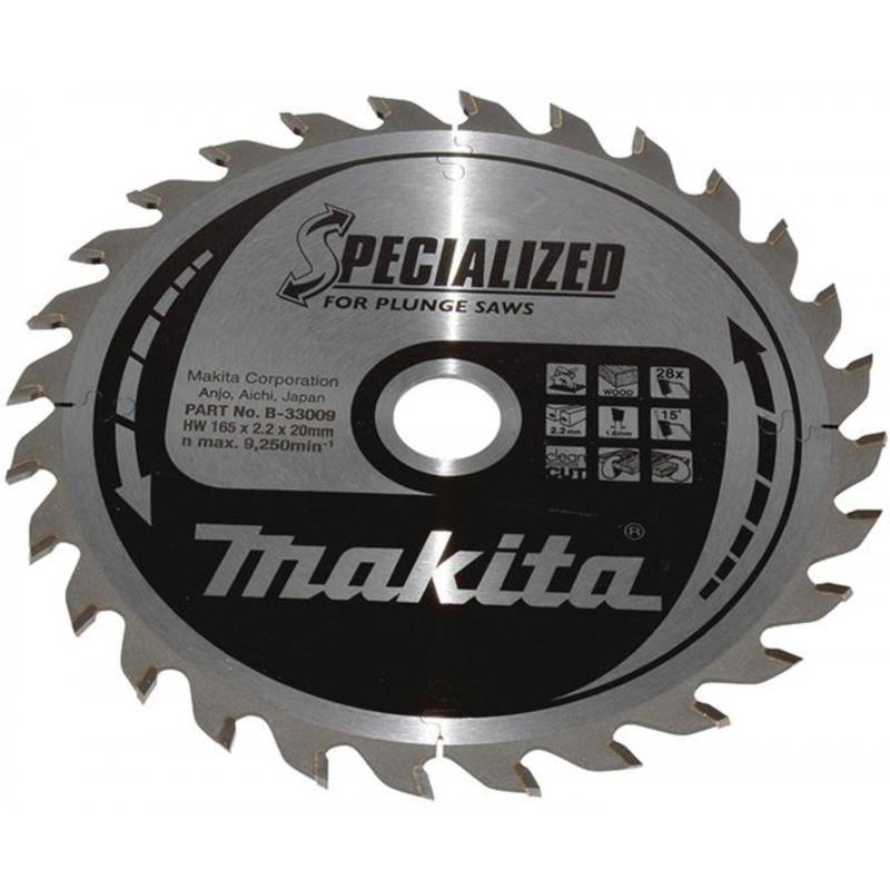 Makita B-33009 Körfűrészlap merülőfűrészhez 165x20x28z