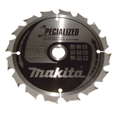 Makita B-33037 Körfűrészlap 165x20mm Z16 szeges és csomós fához