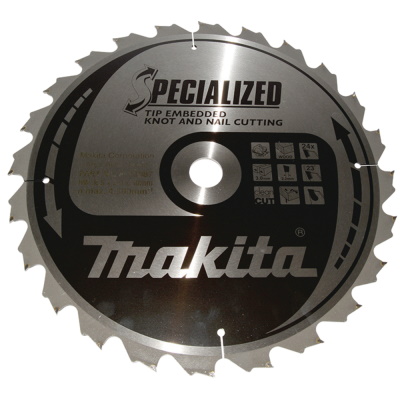 Makita B-33087 Körfűrészlap 355x30mm Z24 3mm 23°  Fa