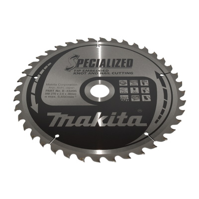 Makita B-33205 Körfűrészlap 270x30mm Z40 szeges és csomós fához
