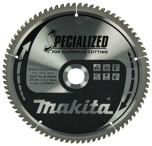 Makita B-33320 Körfűrészlap 260x30mm Z80 SPECIALIZED alu