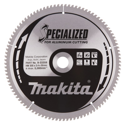 Makita B-33358 Körfűrészlap 305x30mm Z100 SPECIALIZED alu