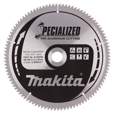 Makita B-33358 Körfűrészlap 305mm F:30 Z100 SPECIALIZED alu