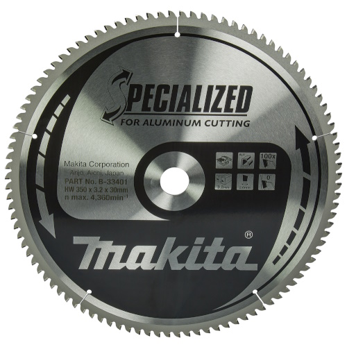 Makita B-33401 Körfűrészlap 350x30mm Z100 SPECIALIZED alu