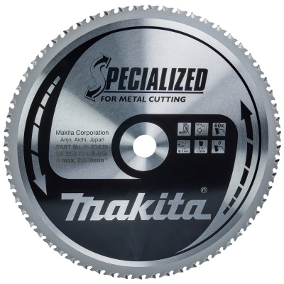 Makita B-33439 Körfűrészlap 305x25,4mm Z60 SPECIALIZED fém