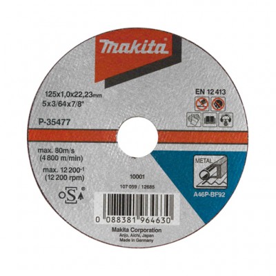 Makita B-35134 Vágókorong ACÉL 125 x1,6 x 22,2 mm