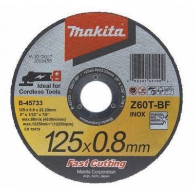 Makita B-45733 Vágótárcsa 125 x 0,8 mm Inox