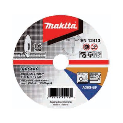 Makita B-46931 Vágótárcsa 125 x 1,6 mm Inox