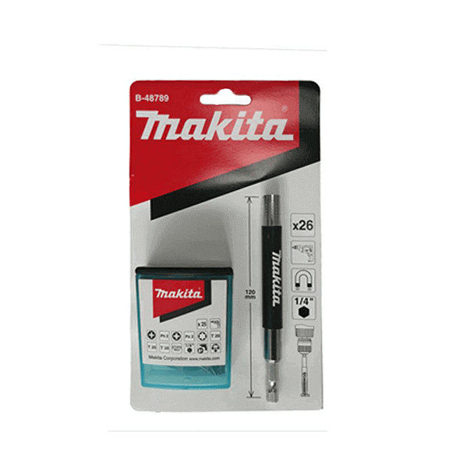 Makita B-48789 Bitkészlet 26 részes Profi