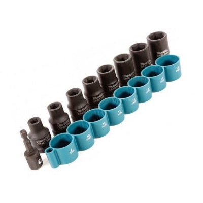Makita B-54645 Dugókulcs készlet 8-18mm + Adapter 1/4"->1/2"