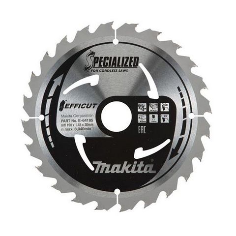 Makita B-64191 Körfűrészlap 190x30mm Z24 fára Efficut