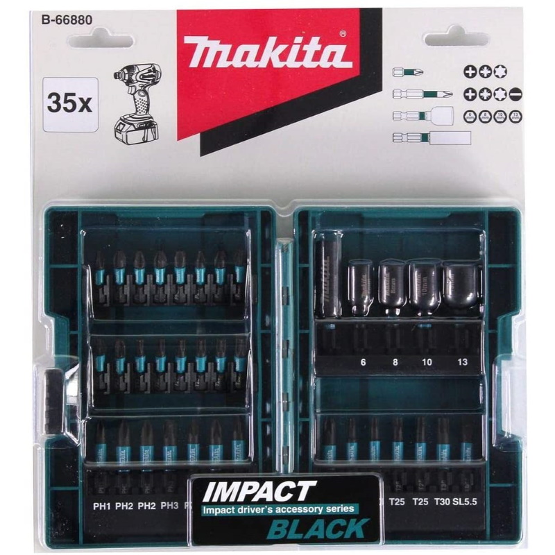 Makita B-66880 35db-os bitkészlet BLACK