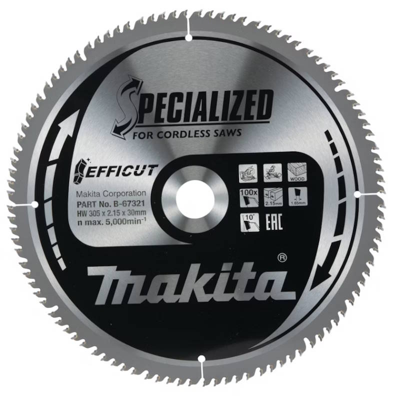 Makita B-67321 Körfűrészlap 260x30mm Z100 Fára EFFICUT