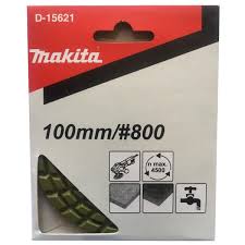 Makita D-15621 Tépőzáras gyémánt kőpolírozó tárcsa 100mm P800 sötét zöld