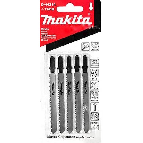 Makita D-44214 Dekopírfűrészlap fára L100mm Z9  5db